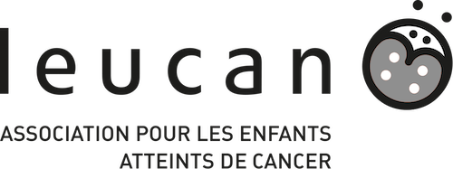 logo officiel de Leucan, un organisme hyper reconnu au Québec. Il s’agit de l’association pour les enfants atteints de cancer.